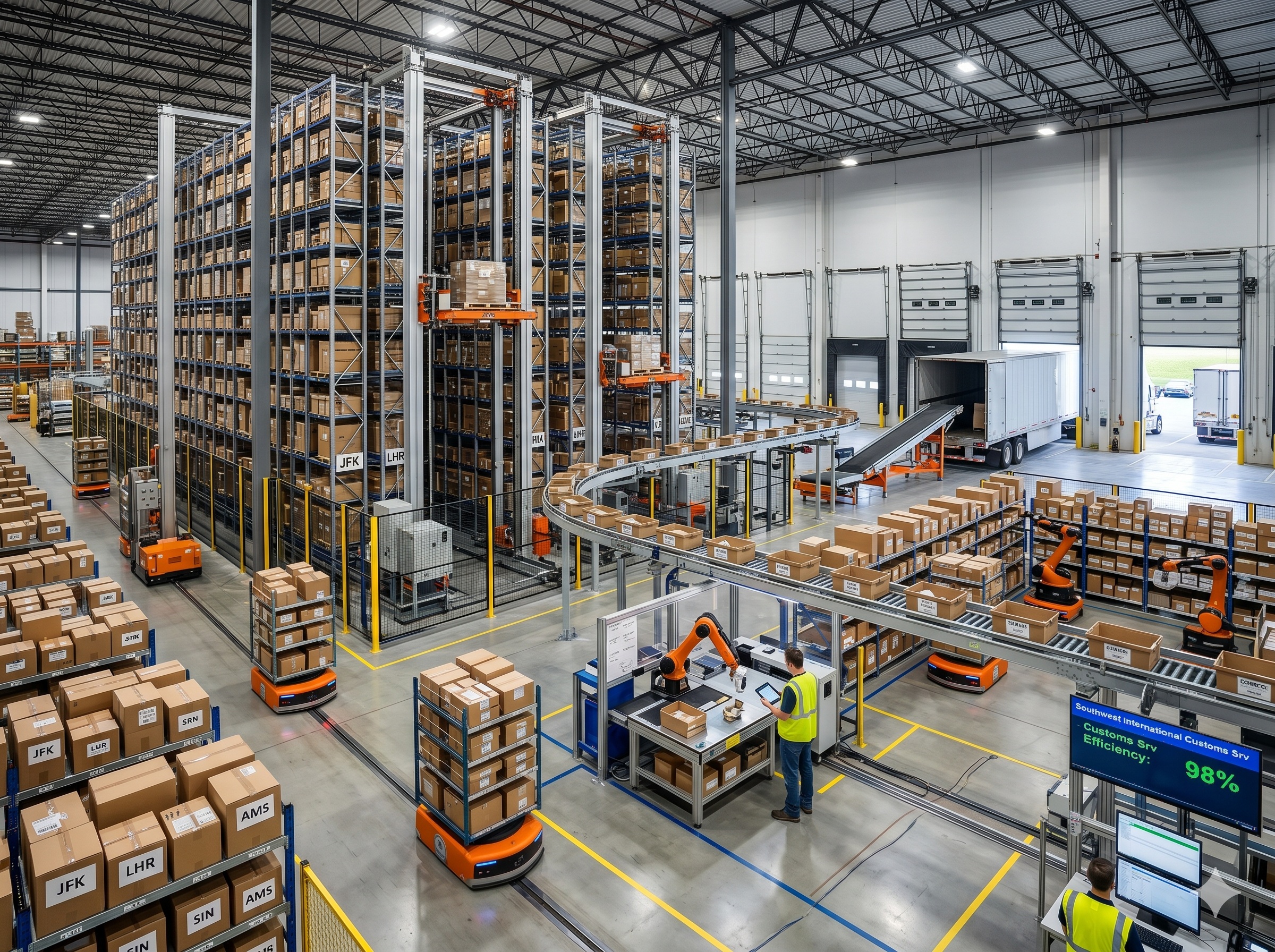 Logistics Warehouse Interior